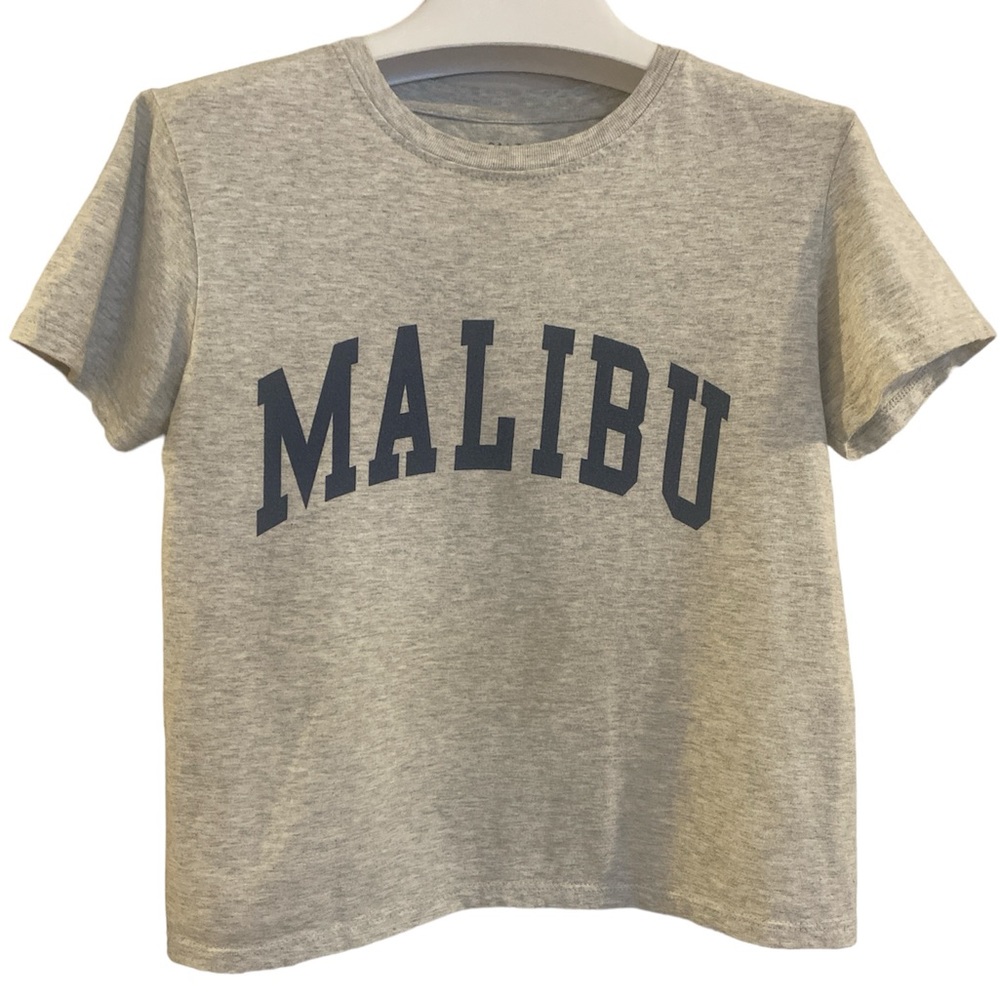 Women’s Brandy Melville Cropped Malibu Tee, One Size.